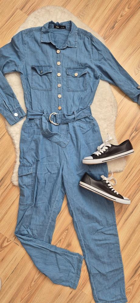 Set overal a tenisky z imitácie kože, sinsay,xs