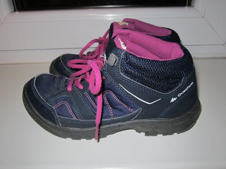 Trekové členkové topánky, quechua,35