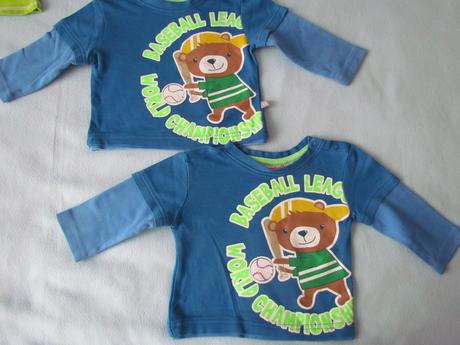 Tričká s dlhým rukávom pre dvojičky 68, 68