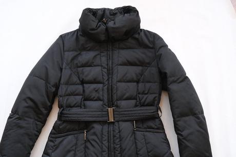 Čierna dámska elegantná páperová vetrovka, m