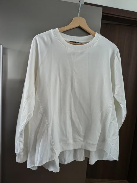 Bebe biela luxusná biela tenšia mikina l, bebe,l