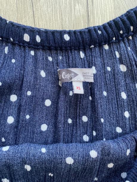 Tmavomodré šaty s bodkami, lee cooper,xs