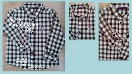Košeĺa chlapčenská veĺ.98, sergent major,98