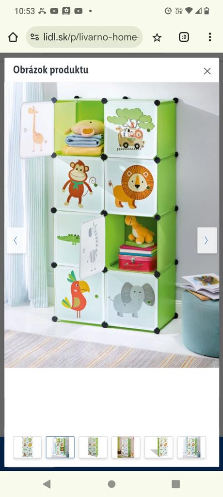 Detský modulárny regál, 