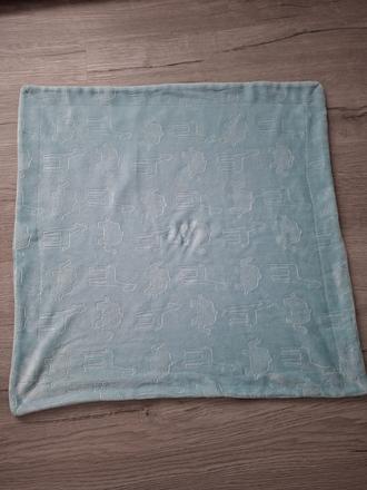 Tyrkysová semišová deka 75x75,