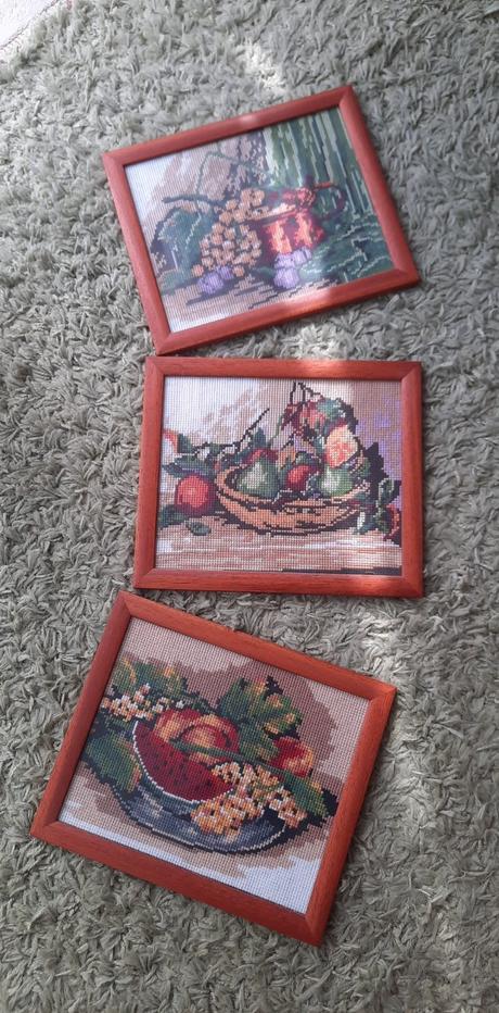 3 x vysivany obrazok do kuchyne, 