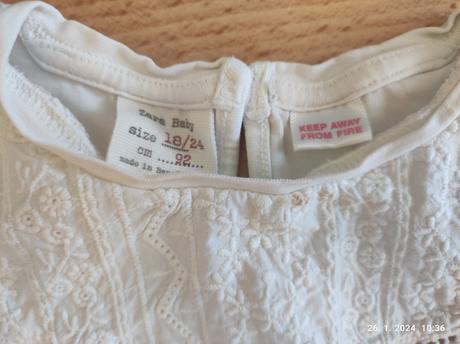 Tričko dlhý rukáv pre dievčatko 92, zara,92