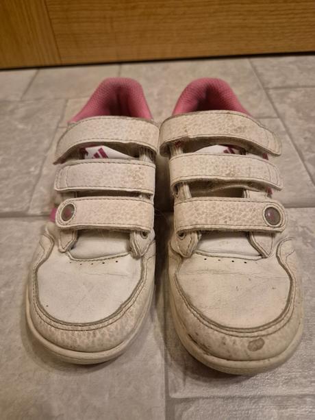 Tenisky adidas biele pre dievča 30, adidas,30