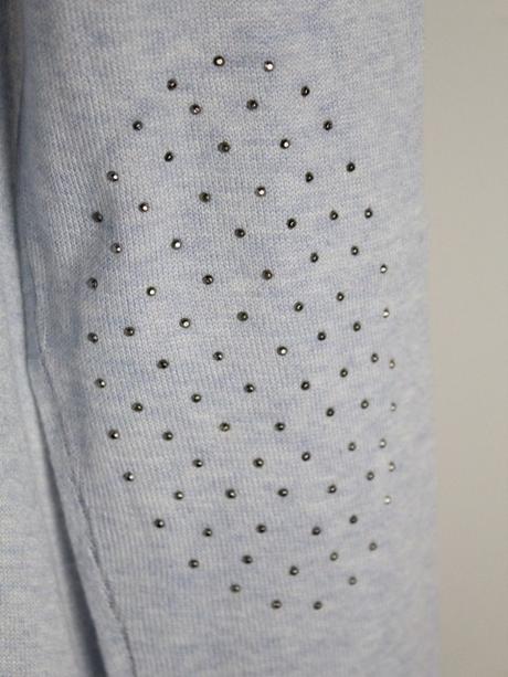 -s ozdobnými lakťami pulóver cache cache veľ. s, s