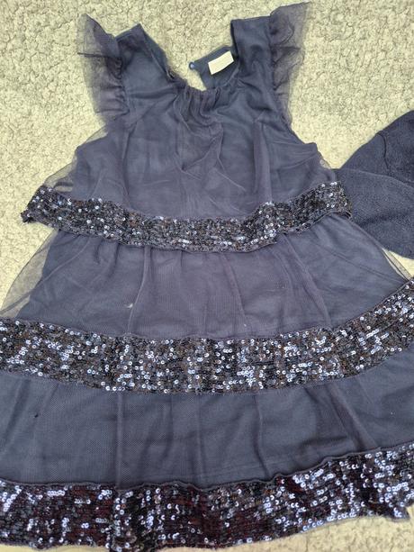 Flitrové šaty a bolerko, f&f,116