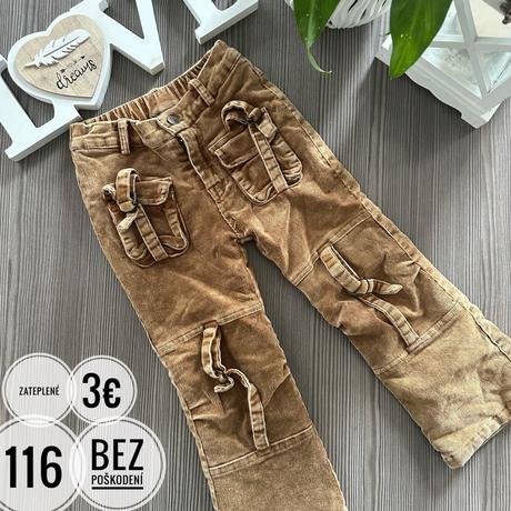 Zateplené nohavice, 116