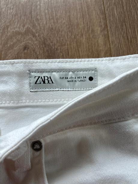 Biele riflové nohavice zara, zara,s