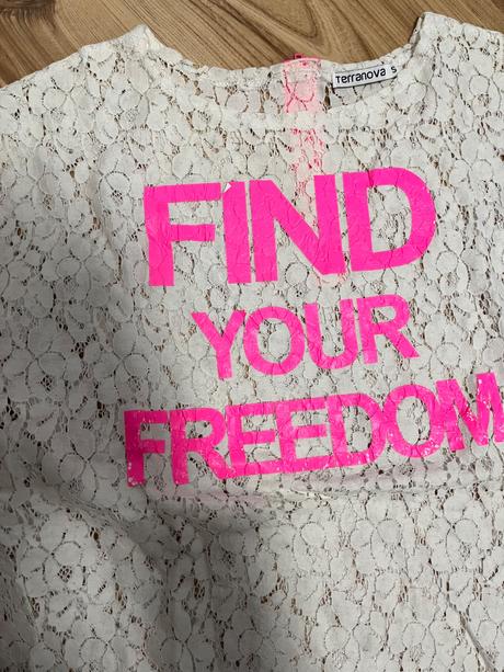 Čipkované tričko, terranova,s