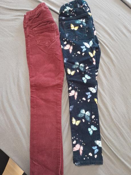 Menčestrove elasticke nohavice, h&m,110