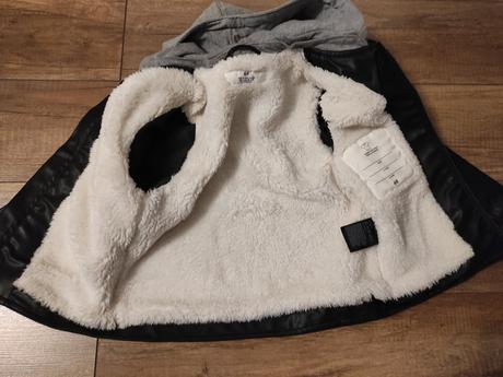 Teplučká koženka, h&m,110