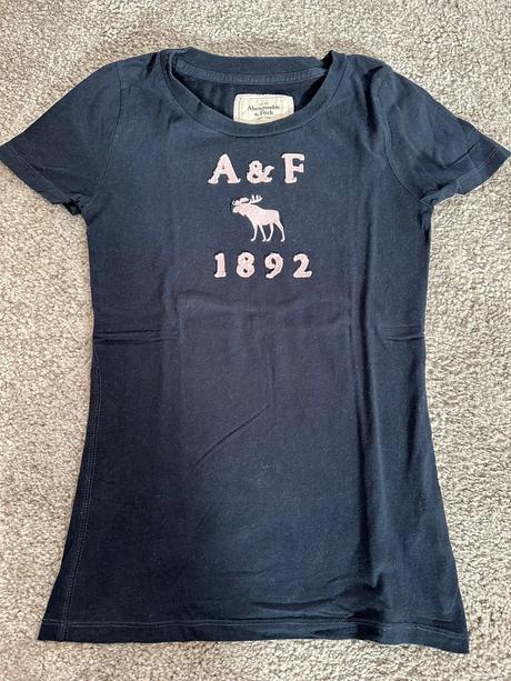 Abercrombie & fitch modré tricko s, abercrombie&fitch,s