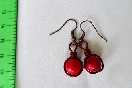 Náušnice červené, 