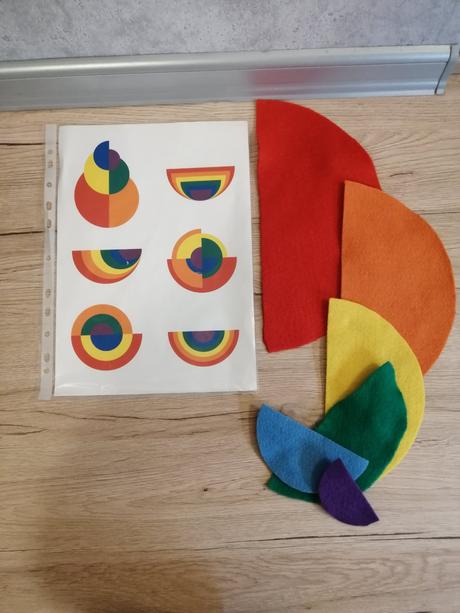 Tvary, farby, tangram, 