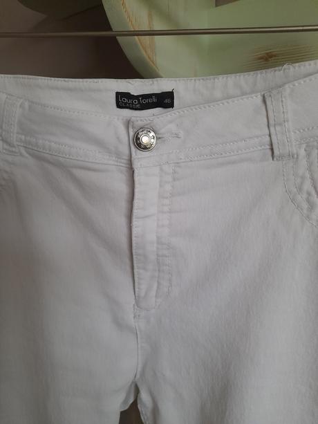 Biele  nohavice laura toreli, 46