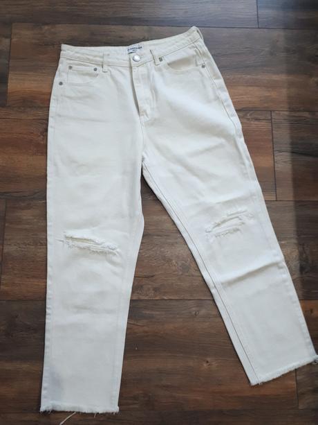 Rifle mom vysoky pas roztrhane vel 38/40, 38