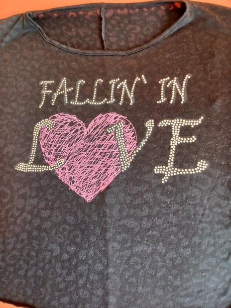 Crop top oversize, s aplikáciou , m, m