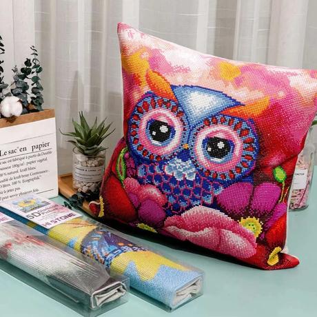Diamantová vyšívacia súprava 5d obliečka na vankúš,