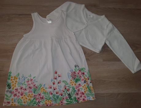 Set svetrik a šatky, h&m,92