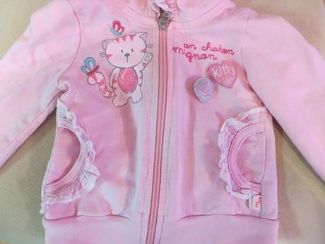 Ružová tepláková bundička, 74