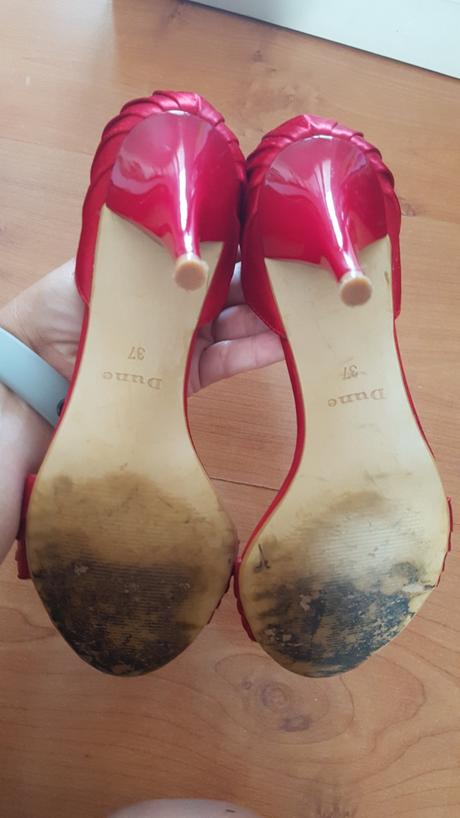 Prekrasne červené črievičky dune vel. 37, 37