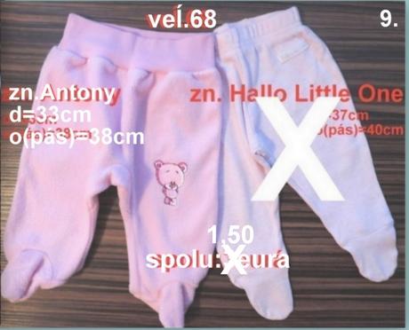 Dupačkové nohavice veĺ.68, 1ks, 68