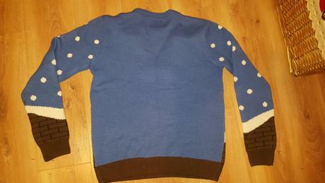 Vianočný sveter santa v komíne, m