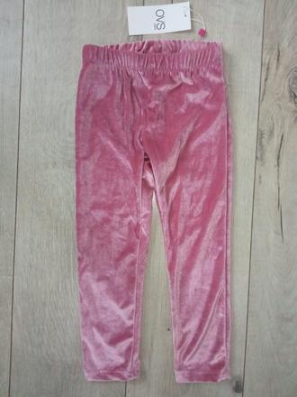 Dievčenské ružové zamatové legíny (104), ovs,104
