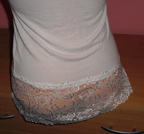 Bavlnena krajkova tunika, s