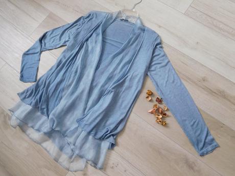 Blejzer ľahučký vzdušný, padavá látka-38/40 v, bav, 38