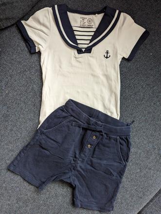 Lindex letný set námorník 86, lindex,86