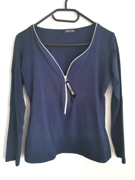 Modry svetrik mayo chix, mayo chix,m