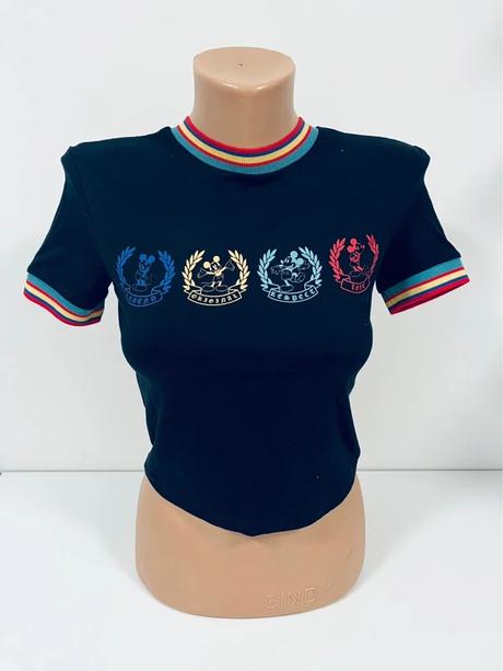 Crop top tričko bershka x disney mickey mouse, bershka,s