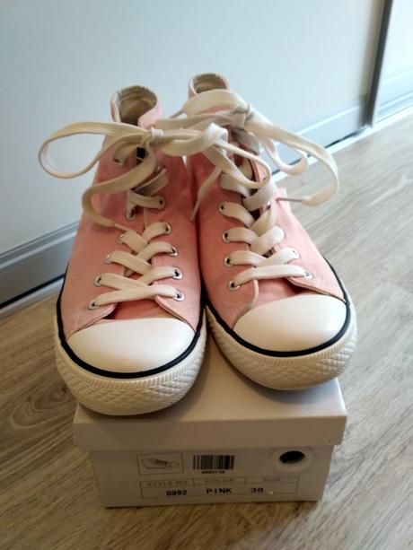 Ruzove kotnikove tenisky vel. 38, 38