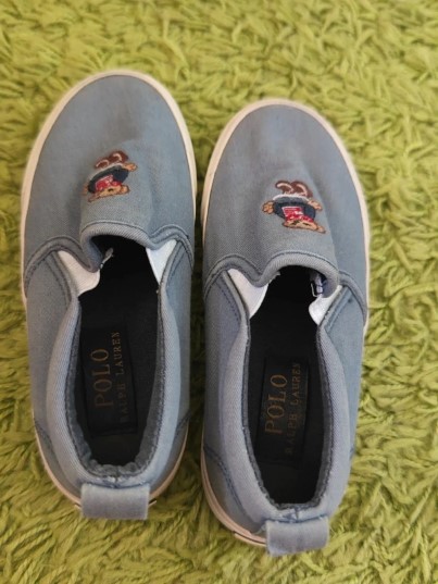 Ralph lauren bear dievcenske perfektne slip-on, ralph lauren,28