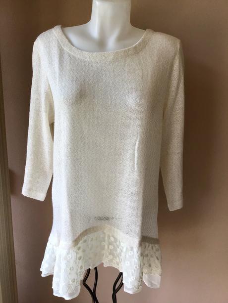 Pulover s čipkou l, 44