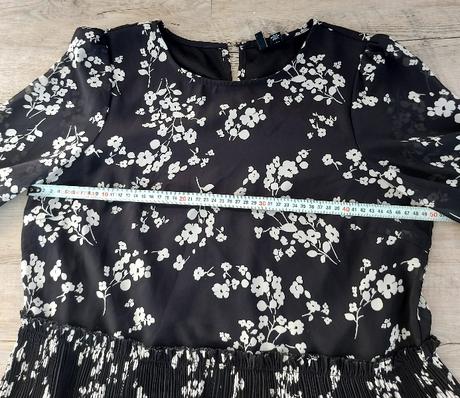 Čiernobiele kvetinové šaty vero moda, vero moda,l
