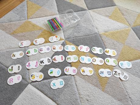 Puzzle abeceda english,