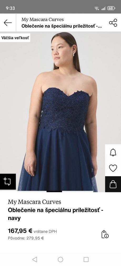 Slávnostné šaty mascara, l