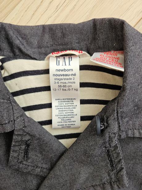 Zateplená bundička gap, gap,62