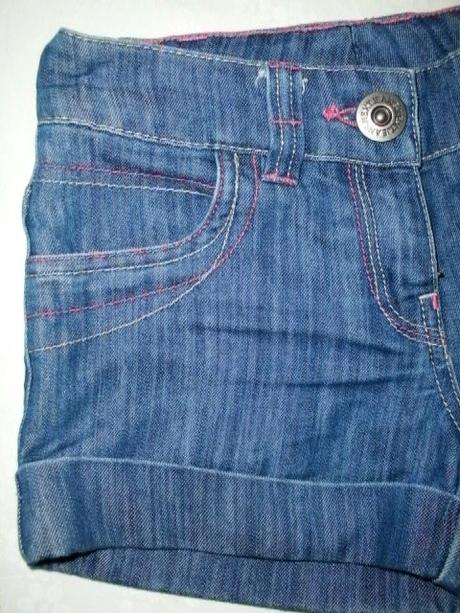 Štýlové kraťasky od zn. next pre 7-8 roč. slečnu, next,122