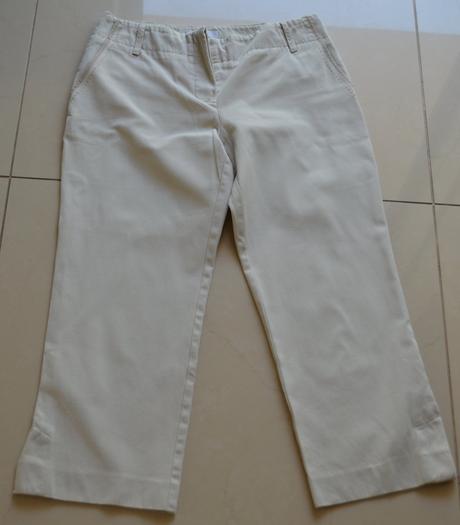 3/4 krémové nohavice mango veľ.36, mango,36