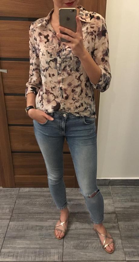 Kvetovaná blúzka, gate,xs