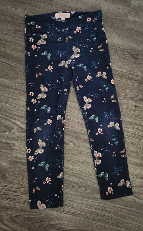 Menčestrové nohavice, denim,116