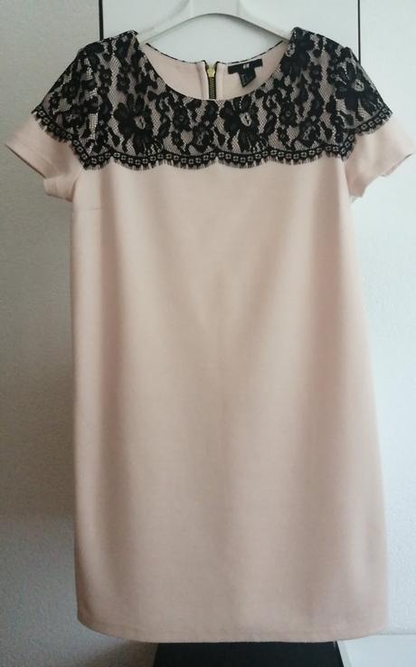 Pekné púdrovo rúžové šaty, h&m,36