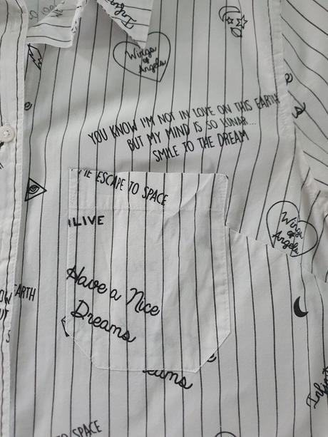 Košeľa s nápismi, tally weijl,s